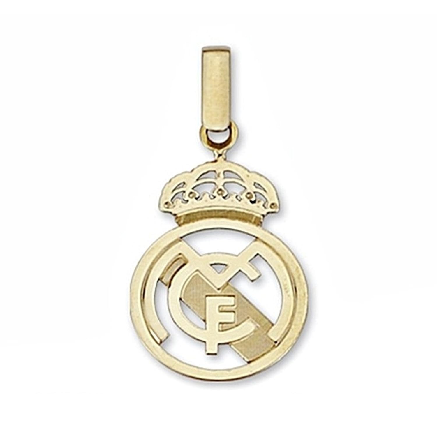 Colgante escudo Real Madrid oro de ley k mediano calado Modelo: