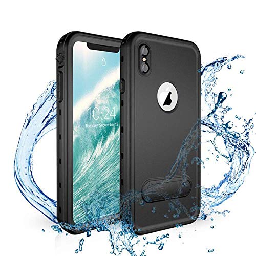 iPhone Xs Max Waterproof Case,Shockproof Dustproof Snowproof Heavy Duty Case with Built-in Screen Protector Full Body Rugged Cover for iPhone Xs Max 2018 Released 6.5 inch