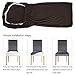 Fuloon 6 Pack Super Fit Stretch Removable Washable Short Dining Chair Protector Cover Seat Slipcover for Hotel, Dining Room, Ceremony, Banquet Wedding Party