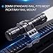 CISNO Quick Release 45¡ã Offset Mount 1000 Lumens L2 LED Tactical Flashlight Torch with Remote Pressure Switch (Flashlight W QR Mount)