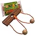 Two Lovers String Rope Ring Puzzle - Wood IQ Brain Teaser Mind Game