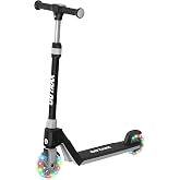 Gotrax K03 Kids Kick Scooter, LED Light, 2 Wheels for Boys &amp; Girls 3+, Gift | Adjustable Handlebar, Easy Assembly, Lightweight, ABEC-7 Bearings, Wide Anti-Slip Deck, Rear Brake, Max Load 110 lbs, Black