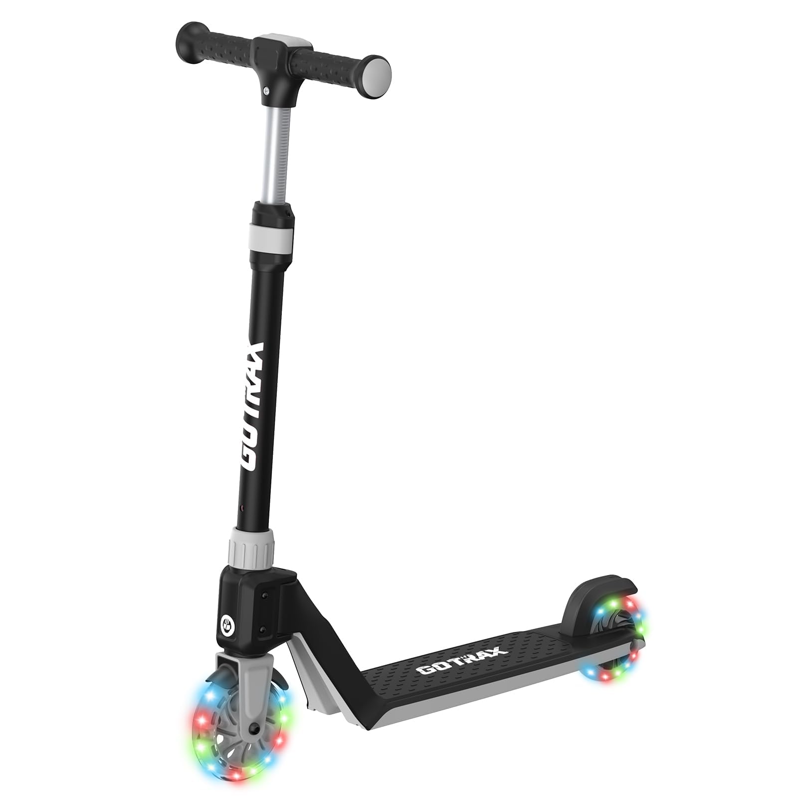 Photo 1 of Gotrax K03 Kick Scooter for Kids, 5" LED Lighted Wheels and Adjustable Handlebars, Lightweight Design and Anti-Slip Deck, Max Load 110 Lbs, Kids Scooter for Boys & Girls Ages 3+, Black