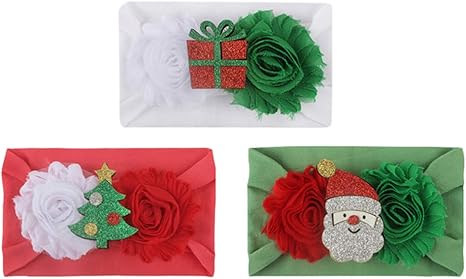 christmas baby bows