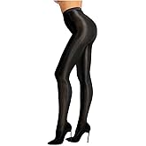 ROORUZ Women 60D Shaping Stockings Plus Size Sexy Pantyhose Flash Oil Shiny Dance Socks Ultra Shimmery Stretch Skinny Tight