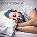 WAKI HOME Anti-Snoring CPAP Chin Straps & Jaw Support Belts - Natural Sleep,Instant Relief - Adjustable Velcro - Non-Sliding Off - Comfortable Breathable Fabric - Stop Snoring CPAP Headband (Blue)