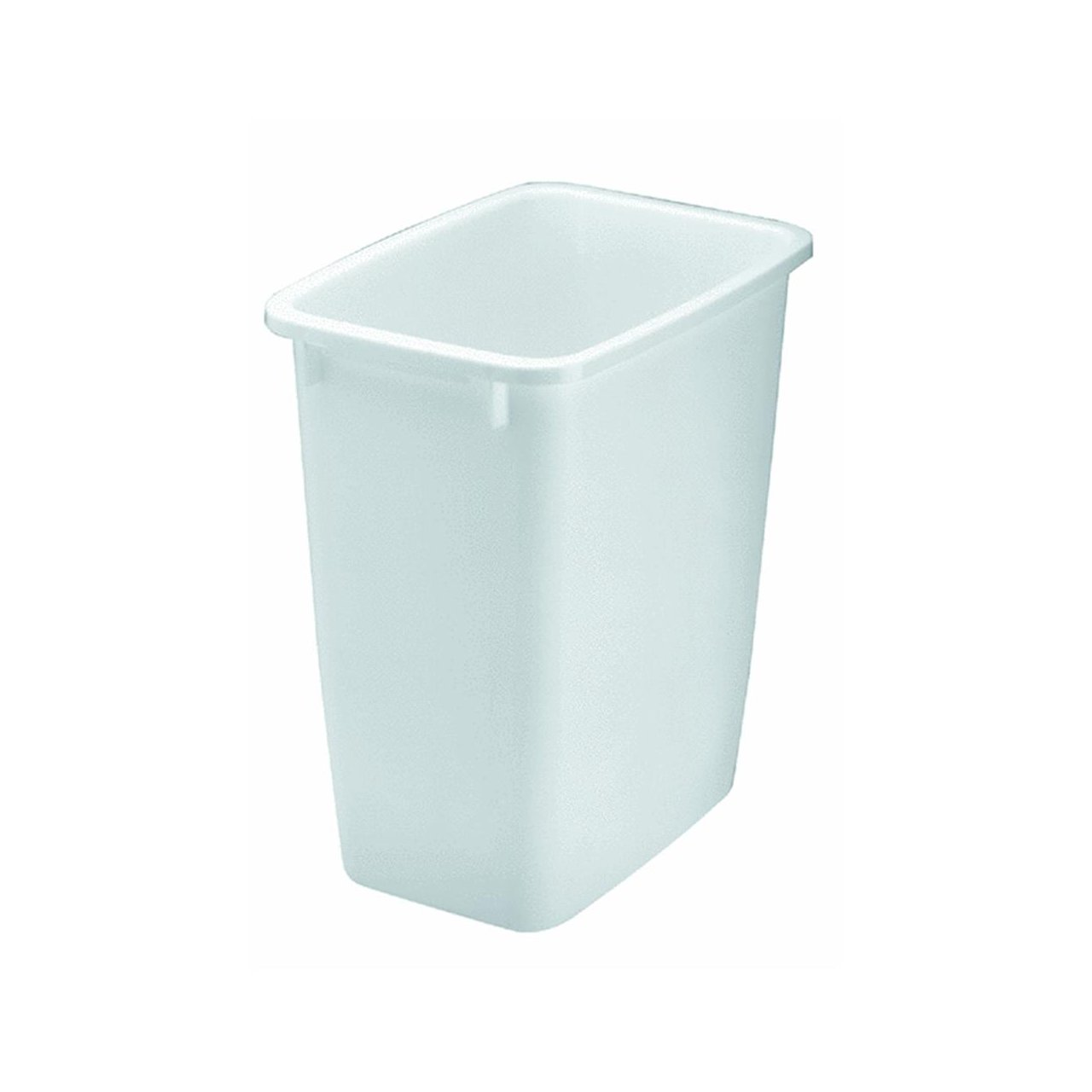 21 Quart Wastebasket in White