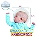 Newborn Baby Pillow for Flat Head Syndrome Prevention, 8.6 inch Memory Foam Cushion Head Shaping Pillow Neck Support with Bamboo Pillowcase for Infant up to 4 Months