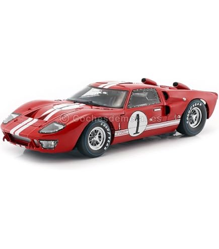 Amazon.com: 1966 Ford GT-40 MK 2#98 White 1/18 by Shelby