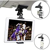 MOTOBA 2 in 1 Phone Tablet Holder Mount, Car Visor Cradle for iPad Pro Air Mini iPhone Samsung Galaxy (Tablet &amp; Phone)