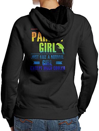 EDRJY I Am A Parrot Girl Adult Cotton Long Sleeve Hoodie Sweatshirt Hooded Pullover Tops