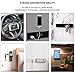 Flourish Lama, Guanchi Car Kits Car Bracket Pods Holder, Amazing Nano Rubber Pad for Mobile Phone Holder Stand, No Trace Washable Sailor Sticker, Multi-Function Car Pads (Black)