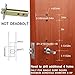 Hangcheng Left Handed Door Combination Code Door Lock with Accent Lever Safety Keypad Lockset for Door-Not Deadbolt(Only for The Door Opens Inward & Need to Drill Additional 4 Holes)
