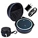 Travel Carry Pouch Sleeve Portable Protective Box Cover Bag Cover Case For Amazon Echo Dot and All-New Echo Dot (2nd Generation)- Extra Room for USB Cable and Wall Charger