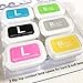 Contact Lens Case, EZcase Flip n Slide, Flip Top, (two 3-packs, 6 cases)