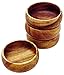 Pacific Merchants Trading Acaciaware Round Calabash Bowl, 4-Inch by 1.5-Inch
