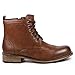 Metrocharm MC002 Men's Lace up Wing Tip Formal Dress Casual Fashion Boots (10.5, Brown)