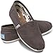 TOMS Womens Classics Ash Canvas 001001B07-GREY Womens 8