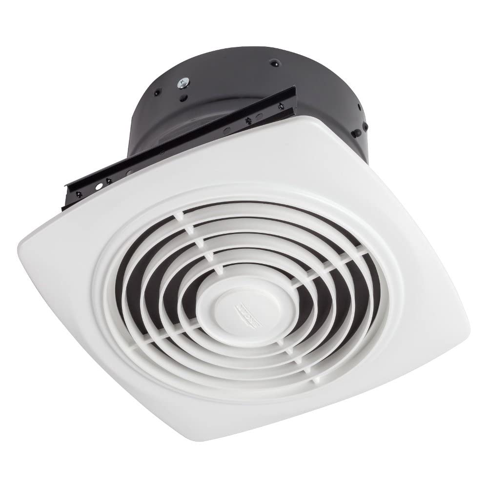 Photo 1 of Broan-NuTone 505 Exhaust Fan, White Vertical Discharge Ceiling Ventilation Fan, 8.5 Sones, 200 CFM, 8"