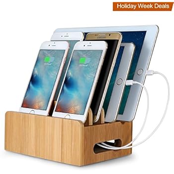 4-Port USB 2.0 Charging Dock Station Holder Stand for Cell Phone / Tablet PC