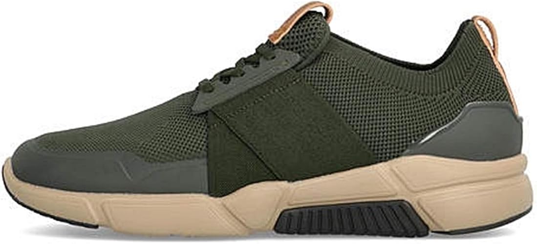 Amazon マリ クレール オム メンズ ローカット スニーカー 限定モデル 軽量 クッション性 カジュアル デイリー トラベル ウォーキング カーキ グリーン 26 0cm スニーカー