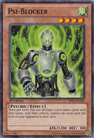 Yu-Gi-Oh! - Psi-Blocker (BP01-EN220) - Battle Pack: Epic Dawn - 1st Edition - Starfoil Rare
