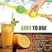 PowerLix 2 Bowl Aluminum Manual Lemon Squeezer with Orange Peeler