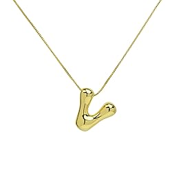 SLOONG 18K Gold Plated Bubble Letter