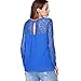 vanberfia Women's Sexy O Neck Casual Blouse Tops Lace Long Sleeve Blouse Tops