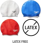 Speedo Unisex Silicone Swim Cap White One Size UK view 2