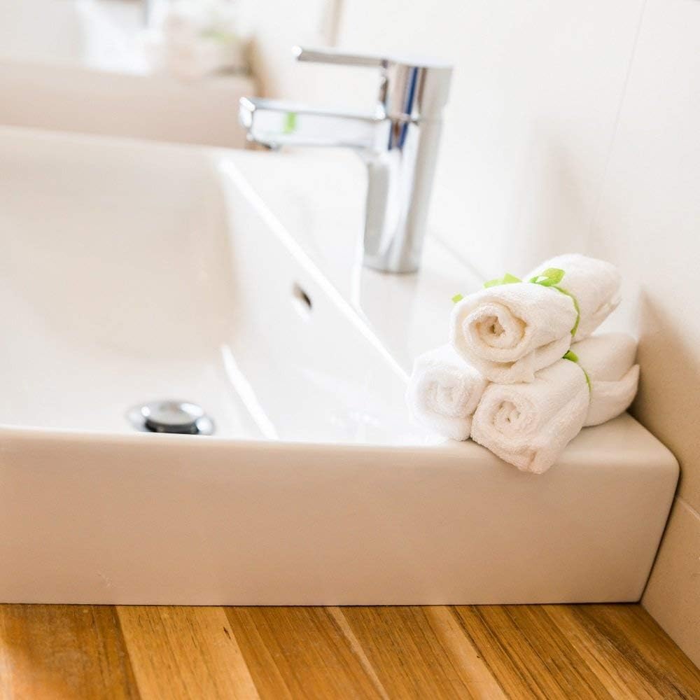 Pandoo® wash cloth, towel, soft, 100% bamboo, dye-free, hypoallergenic and anti-bacterial, for delicate skin babies - Image 4