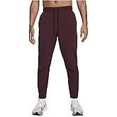 Nike Unlimited Men's Dri-FIT Tapered Leg Versatile Pants (FB7546-652, Burgundy Crush/Black/Burgundy Crush)