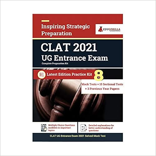 Complete CLAT UG Exam Preparation Book 2021