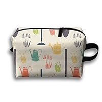 SHOUNABAG Gardening Seamless Travel Cosmetic Bags Small Makeup Clutch Pouch Cosmetic And Toiletries Organizer Bag