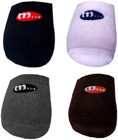 MOCSOCS Breathable No-Show Solid Half Socks 4-Pairs (One Size)