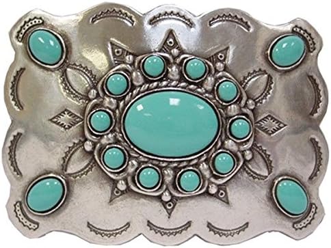 Western Cowboy/Cowgirl Rodeo Decor Sky Blue Faux Turquoise Buckle