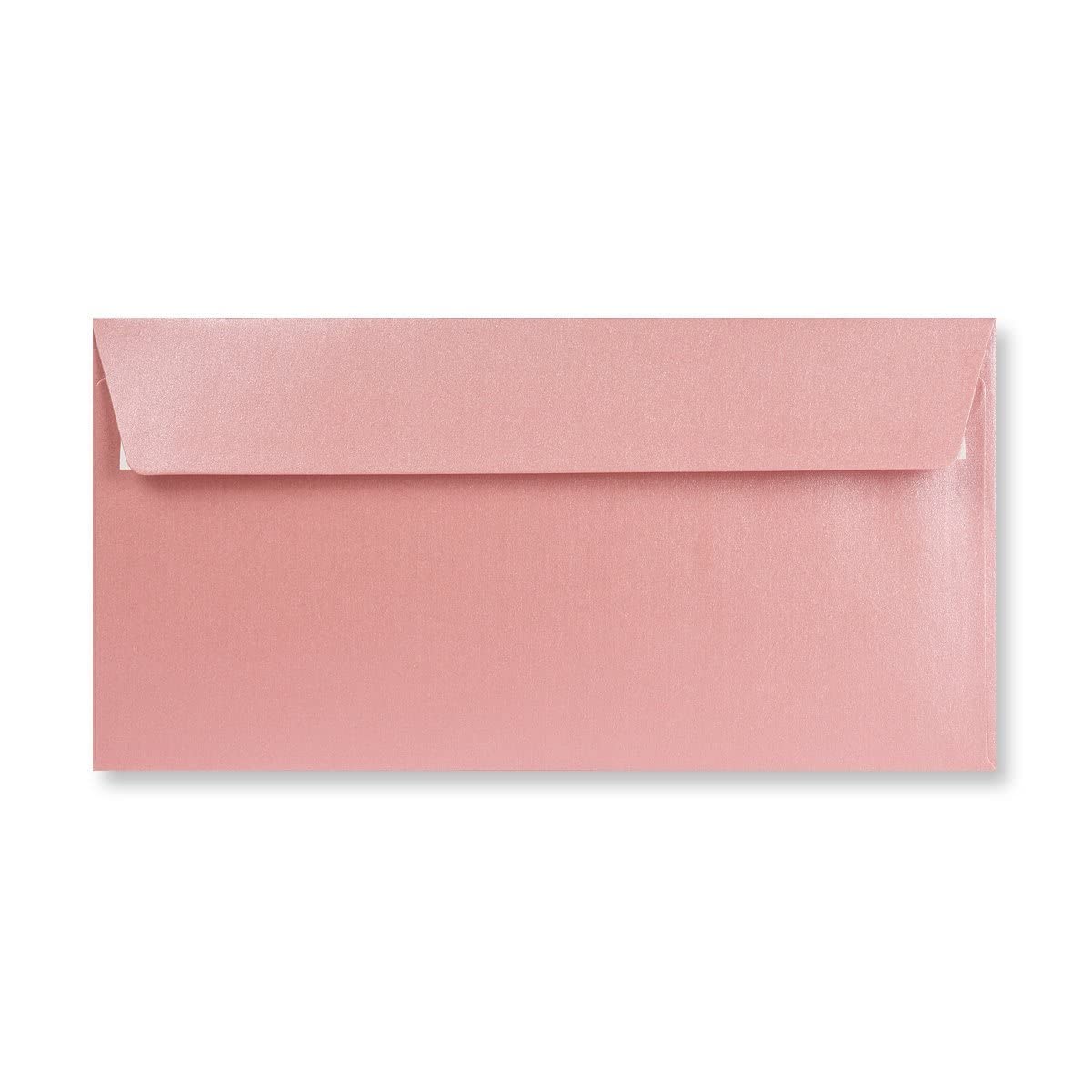 DL Coloured Envelopes for Greeting Cards Wedding Invitations & Crafts (110x220mm) Pack of 50 (Pearl Pink Peel & Seal) — image 1
