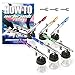 PointZero PointZero PZ-12XS Dual-action Six Airbrush Set w/Carry Case
