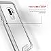 Zizo ION Series Compatible with Samsung Galaxy S9 Plus Case Military Grade Drop Tested with Tempered Glass Screen Protector Silver Clear