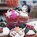 GOLF 100Pcs Christmas Cupcake Wrappers Artistic Bake Cake Paper Filigree Little Vine Lace Laser Cut Liner Baking Cup Wraps Muffin CaseTrays for Wedding Party Birthday Decoration (Red)