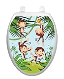 Monkey Business TT-1056-O Elongated Whimsical Kids Cover Bathroom