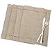 Grelucgo Handmade Hemstitched Table Placemats, Rectangle 12x18 Inch Set of 4, Natural Color