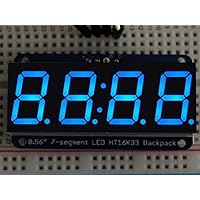 Adafruit 0.56" 4-Digit 7-Segment Display w/I2C Backpack - Blue [ADA881]
