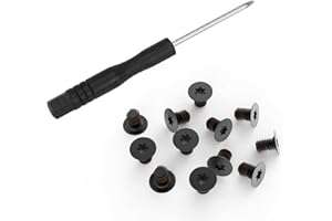 KBRPARTS 12PCS M2x3 Torx T5 Screws for Dell XPS 13 9343 9350 9360 9370 9380, XPS 15 9500 9510 9520 9550 9560, Precision 5520 5530 5540 5550, Razer Blade 14 15, HP Envy 13 Series Laptop w/Screwdriver, Black