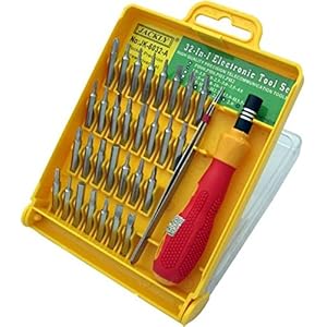 ApTechDeals Jackly Magnetic Screwdriver 31 in 1 Tool Kit – Yellow