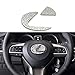MAXMILO Car Interior Bling Accessories for Lexus ES NX RX LS is CT LX UX GS LC RC GS-F RC-F Steering Wheel Sign Logo 3D Rhinestone Decals Cover