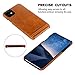 Pierre Cardin iPhone 11 Leather Case, Premium Genuine Cowhide with New Slim Design Thin Protection Hard Back Cover for Apple iPhone 11(6.1