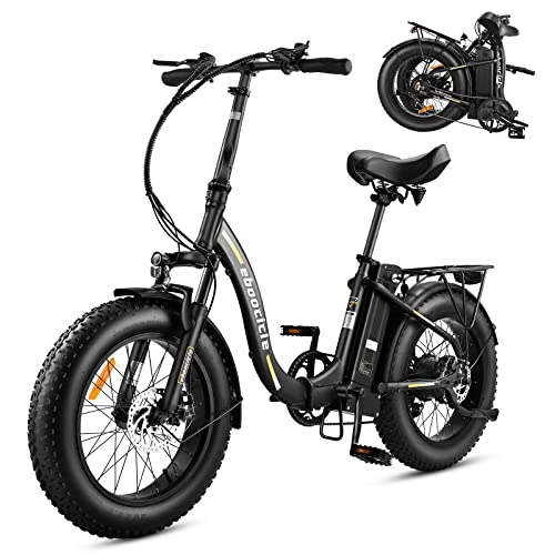 eboocicle E Bike klapprad 20" Fatbike, E-Faltrad, klappfahrrad, elektrofahrrad für Damen Herren, 250W/36V/15.6Ah Max.Reichweite bis zu 45-100km Shimano 7 Gang 3 Unterstützungsstufen Alu 29.8kg