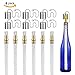 LANMU Wine Bottle Torch Wicks, Patio Tabletop Torches Wick, Oil Lamps Replacement Wicks, Outdoor Garden Torch, Whiskey Bottle Torch Hardware Kit, DIY Torch Decor (6 Pack)