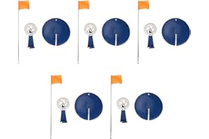 Ice Fishing Flag Tip Up Kit Durable ABS Stainless Steel Portable Winter Fishing Rod Marker Flags for Outdoor Ice Fishing Set 